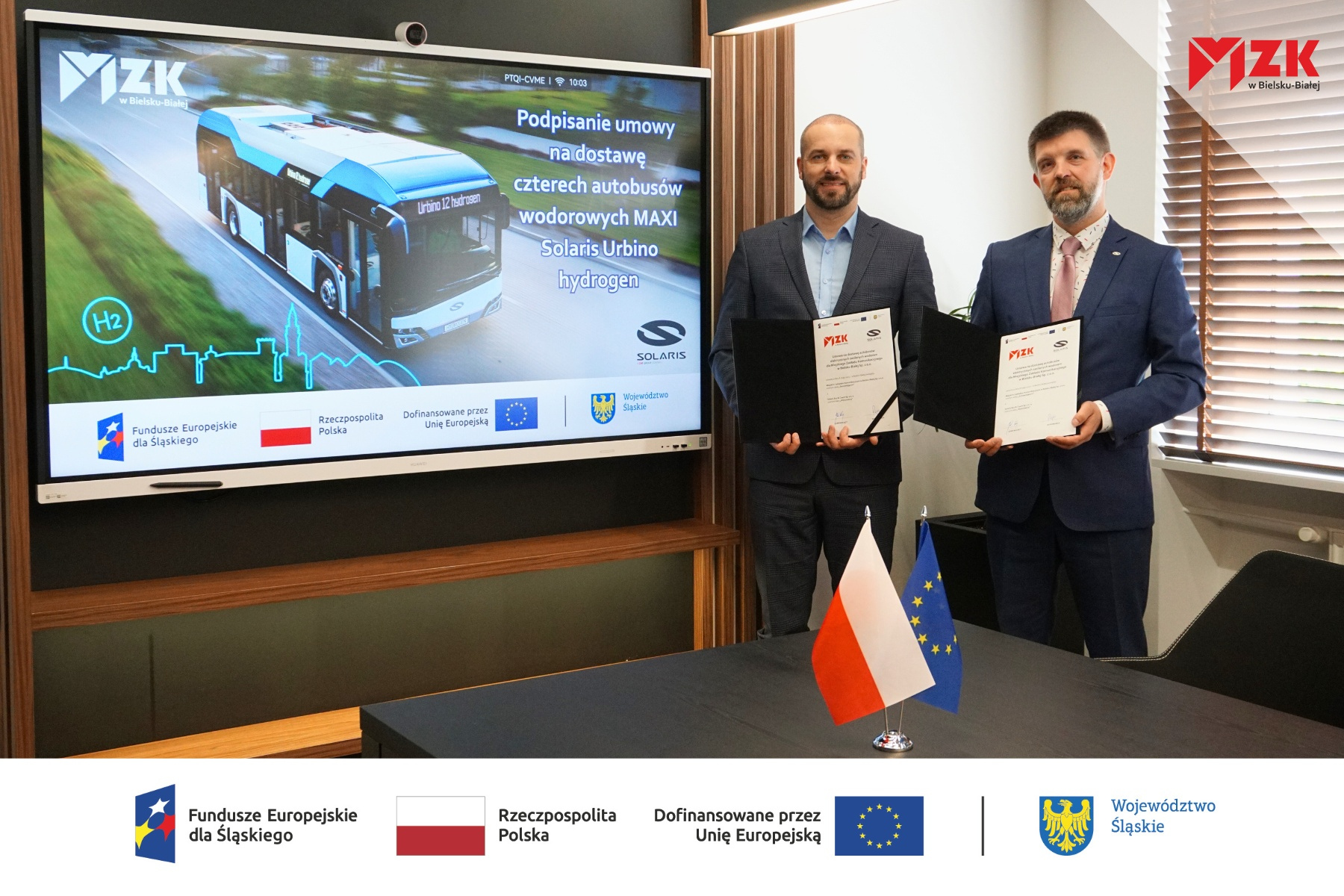 Podpisaliśmy umowę na dostawę autobusów wodorowych