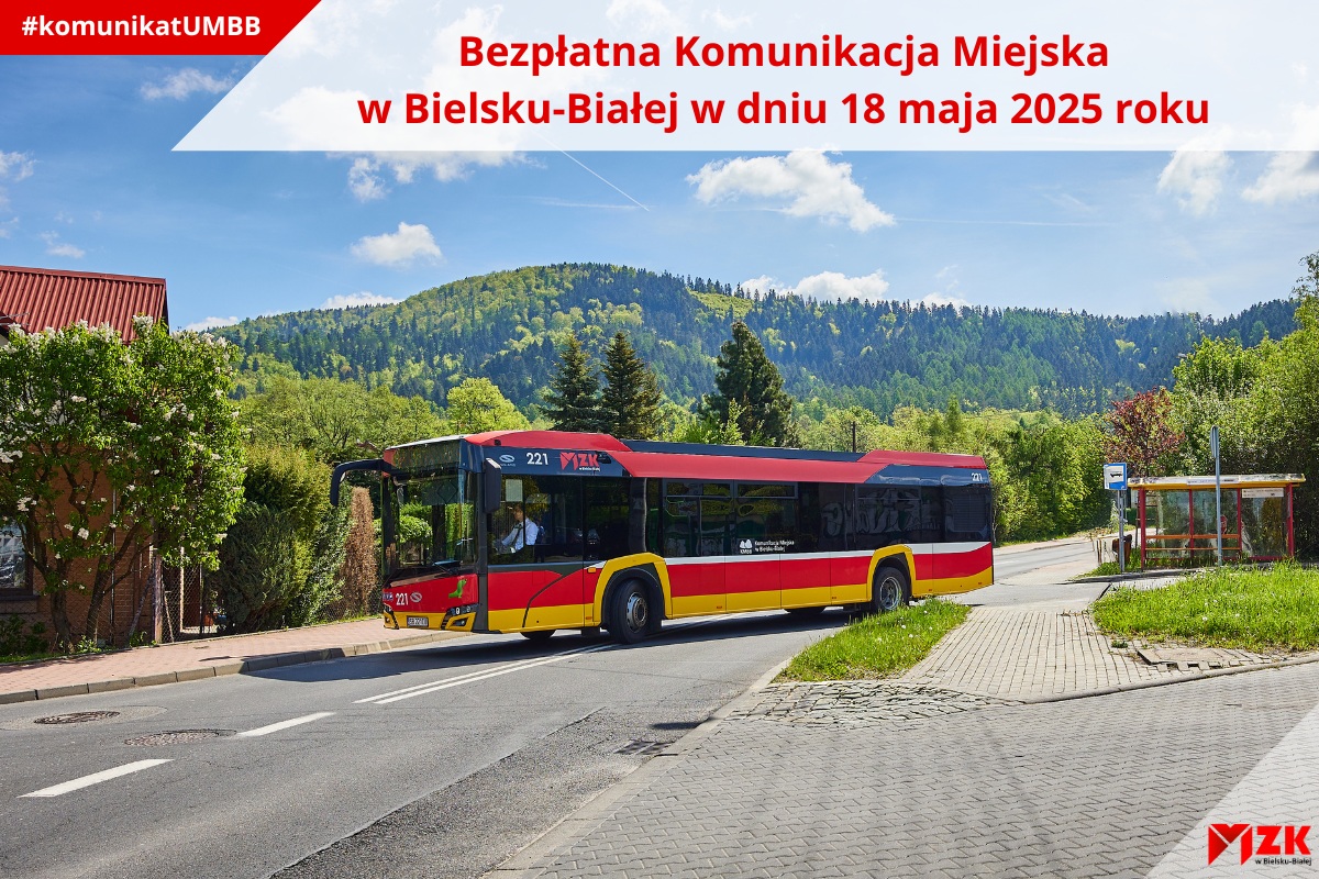 Bezpłatna komunikacja miejska w niedzielę, 18 maja 2025 r.
