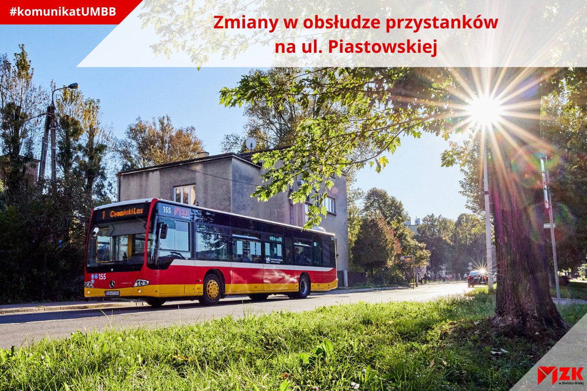 Zmiany w obsłudze przystanków na ul. Piastowskiej