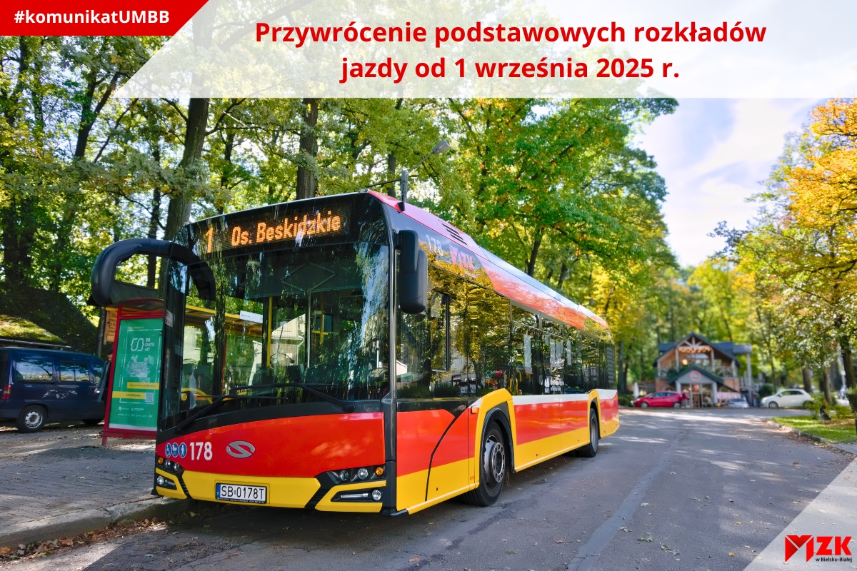 Przywrócenie podstawowych rozkładów jazdy od 1 września 2025 r.