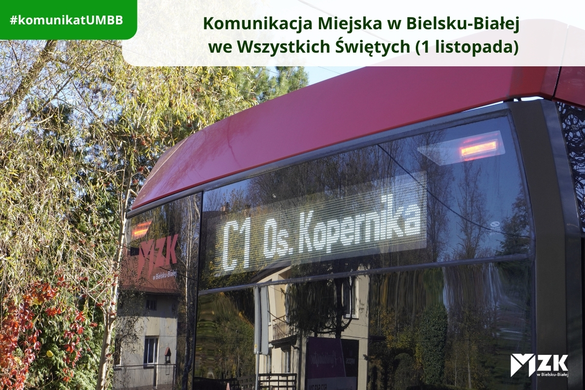 Zdjęcie tyłu autobusu na linii C1