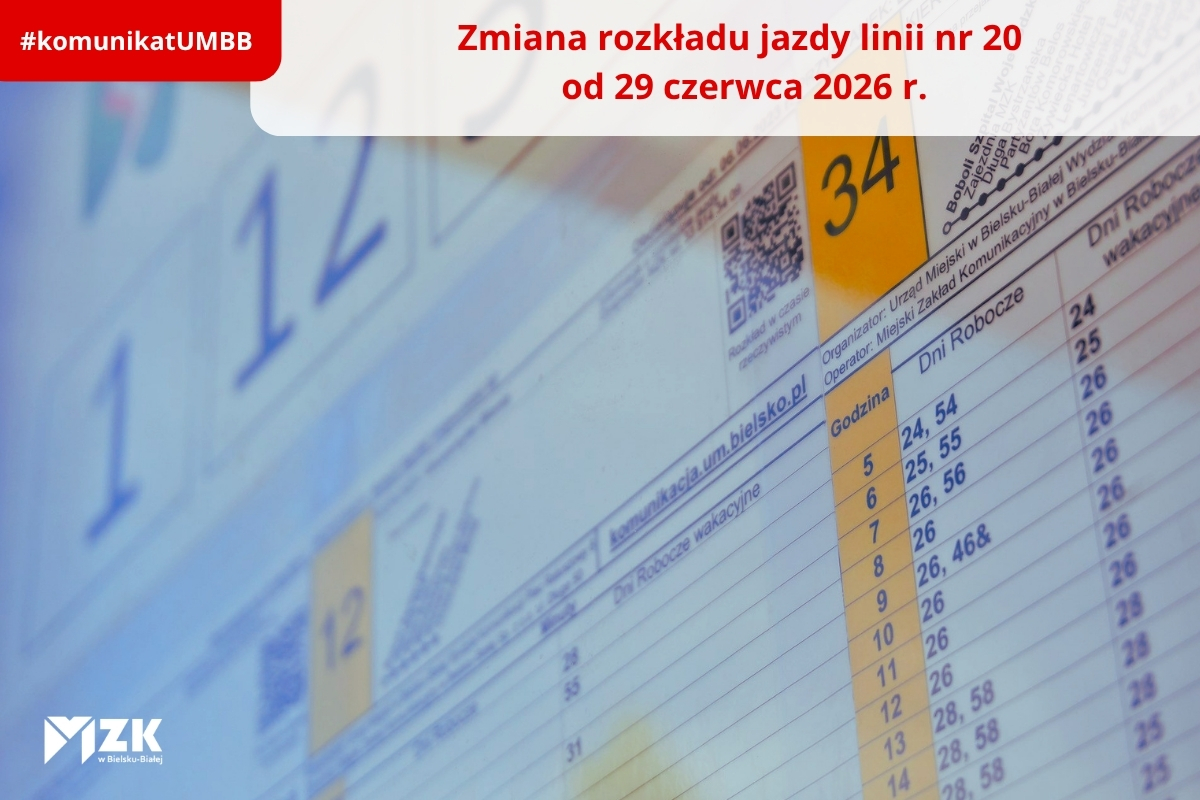 Zdjęcie rozkładu jazdy