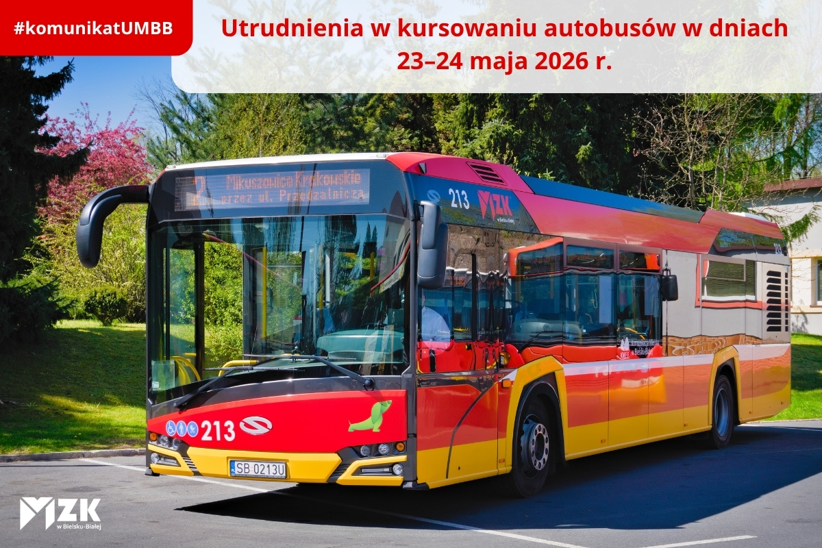 Zdjęcie autobusu na zajezdni