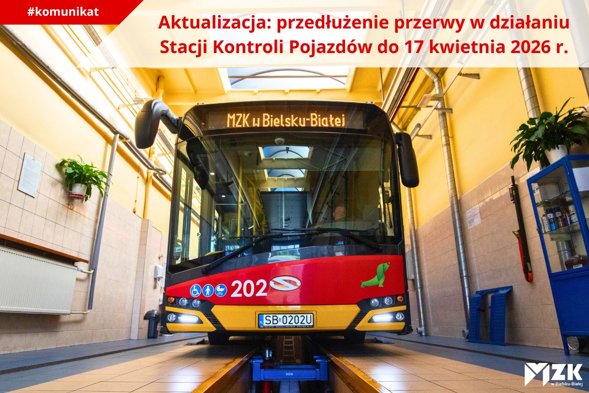 Aktualizacja: przedłużenie przerwy w działaniu Stacji Kontroli Pojazdów do 17 kwietnia 2026 r.