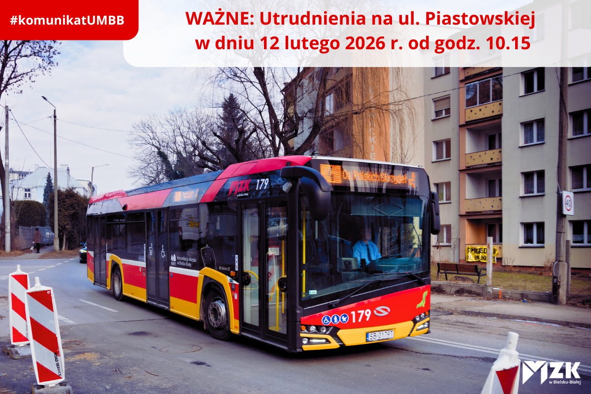 Komunikat - objazd ul. Piastowskiej