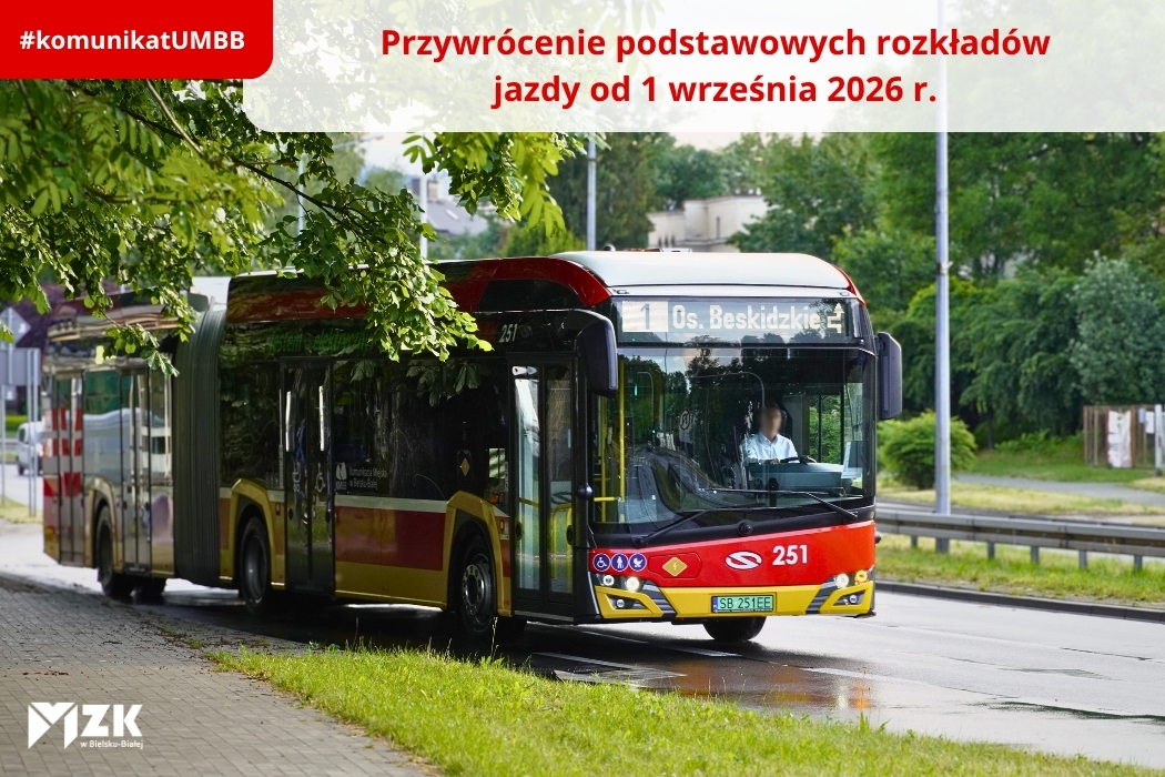 Przywrócenie podstawowych rozkładów jazdy od 1 września 2026 r. 